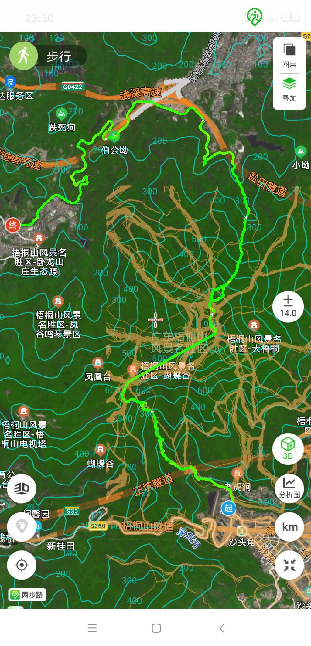 76梧桐山正坑溯溪穿越西坑溯溪