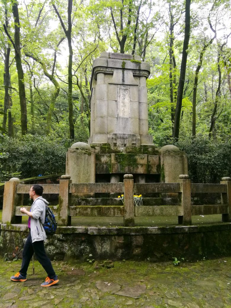 岳麓山探访名人墓