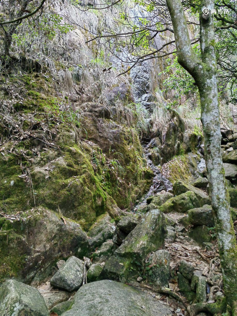 鹰盘山上祥云缭绕风雨沐身
