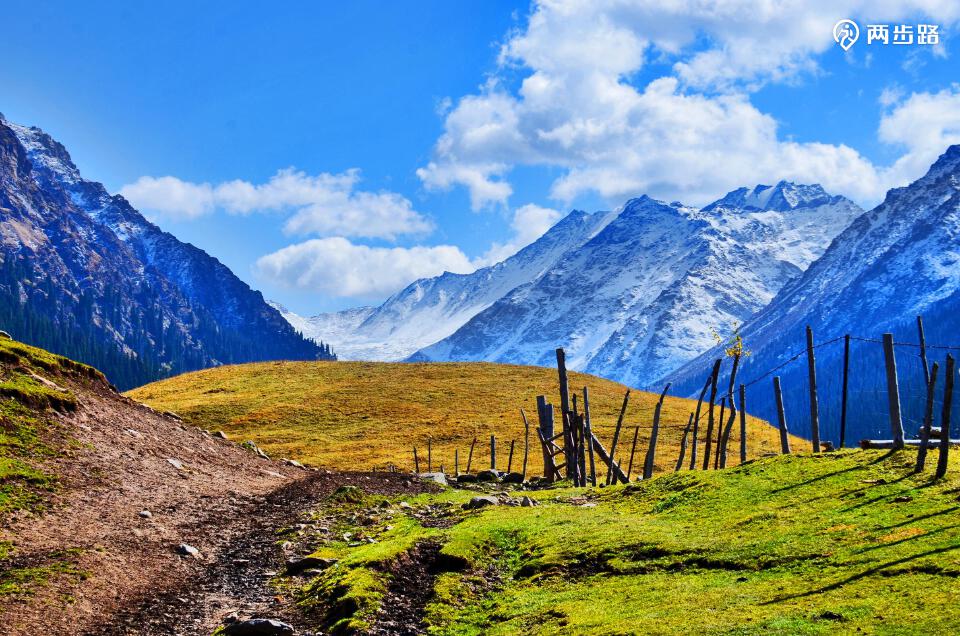 在乌孙古道的日子,看雪看星星看月亮