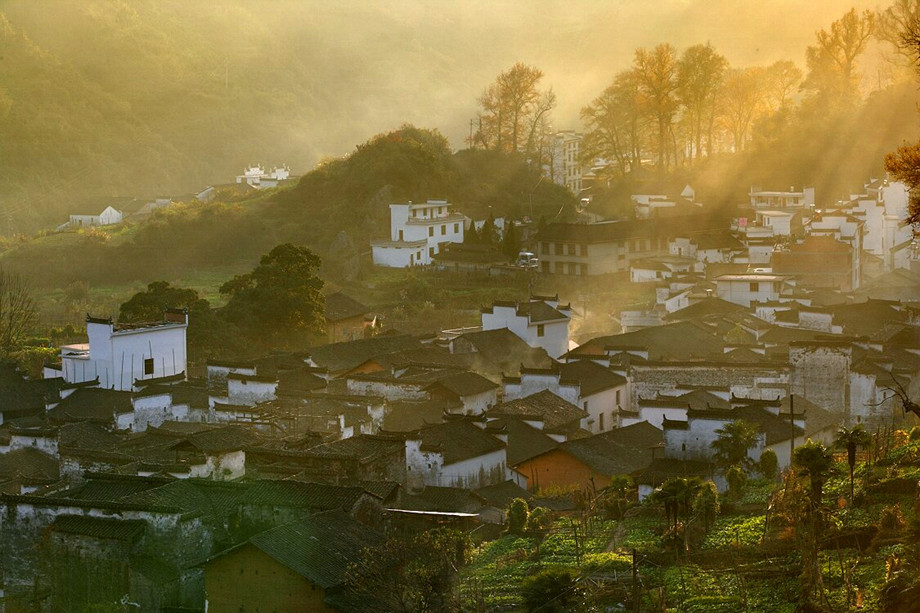 石城枫之晨雾（婺源最容易出大片的地方）