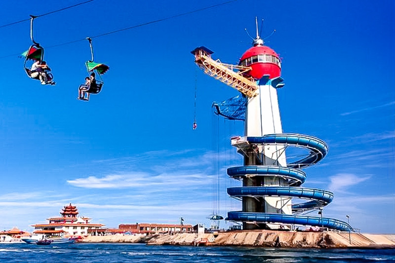五一2日仙螺岛南北戴河の地中海风情碧螺塔网红打卡仙螺岛游船出海
