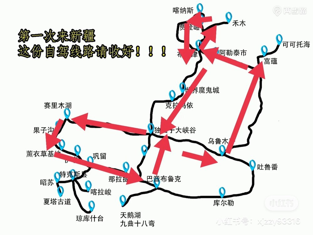 市出发,前往禾木 喀纳斯 布尔津 魔鬼城 克拉玛依 赛里木湖 夏塔古道