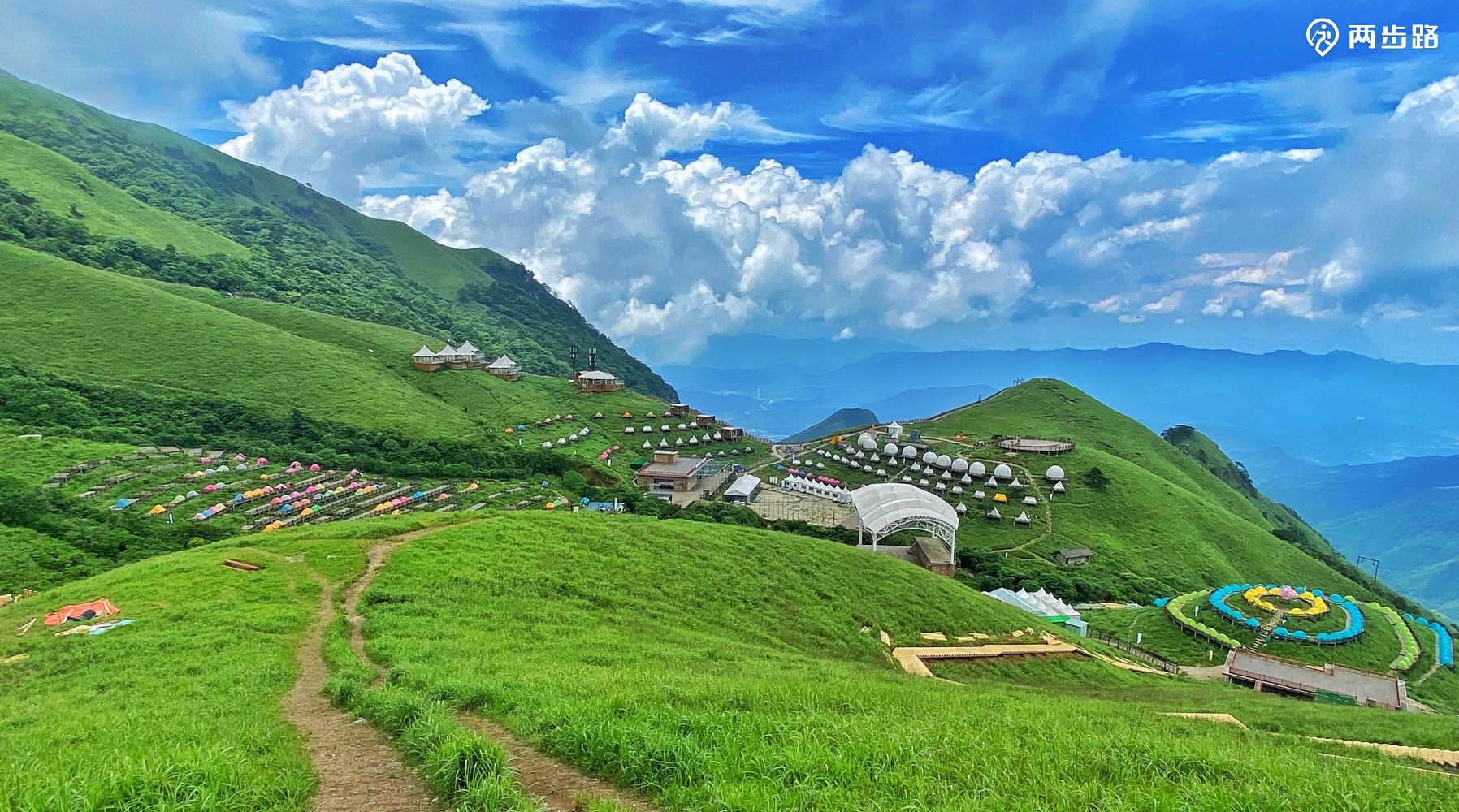 江西武功山徒步航拍摄影